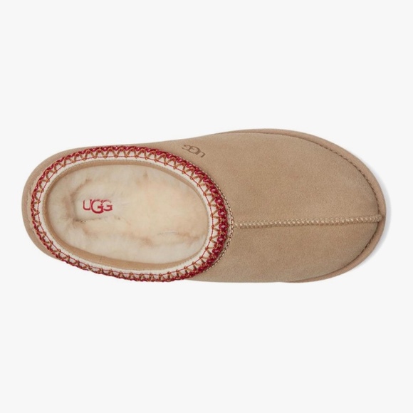 Brand New UGG Women's Tasman Ii Slipper, Sand/Dark Cherry - Picture 9 of 9
